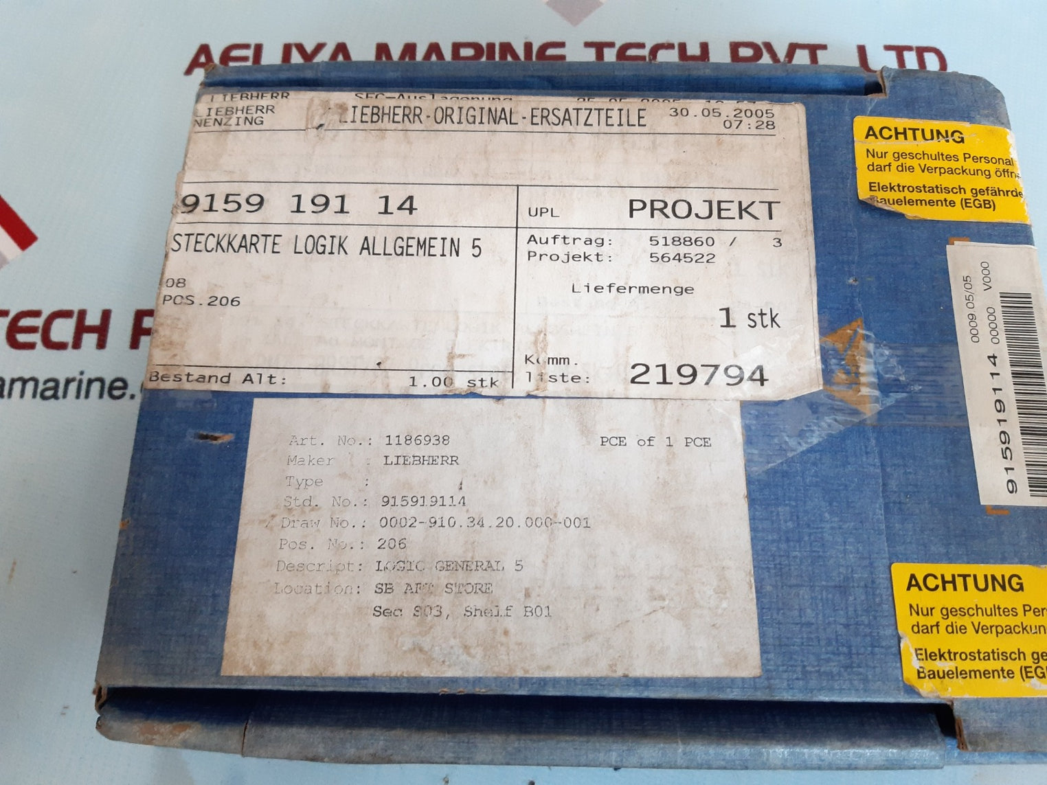 Liebherr 915919114 pcb card 66 10 229 14