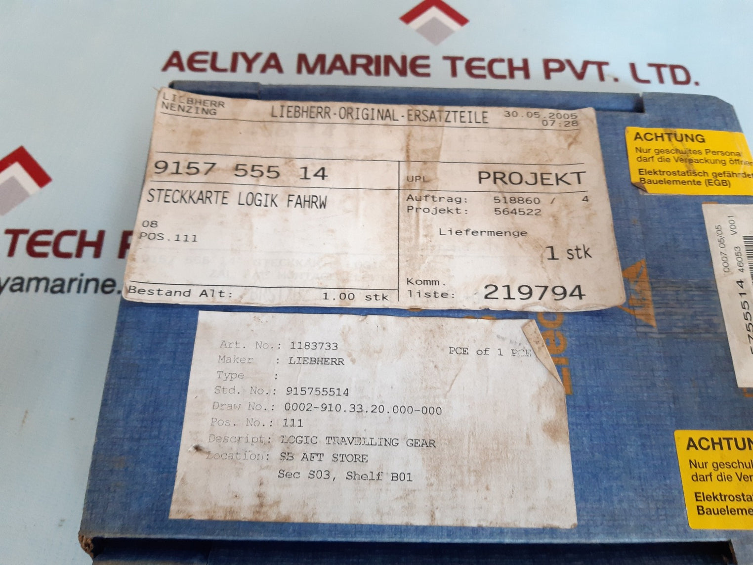 Liebherr 915755514 pcb card 66 10 229 14