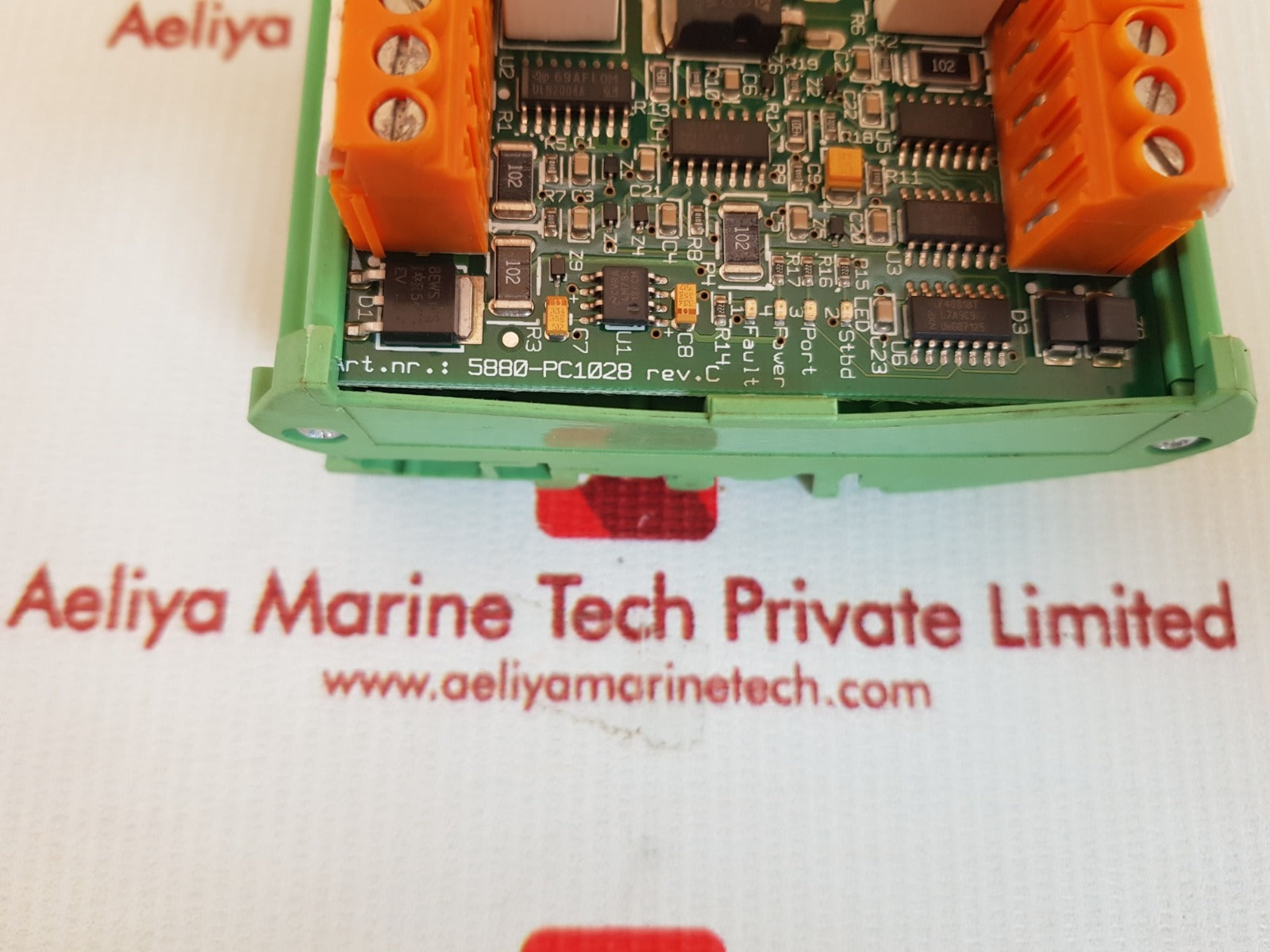 Rolls-royce 5880-pc1028 rev.c servo screw tube driver board dept. steering gear