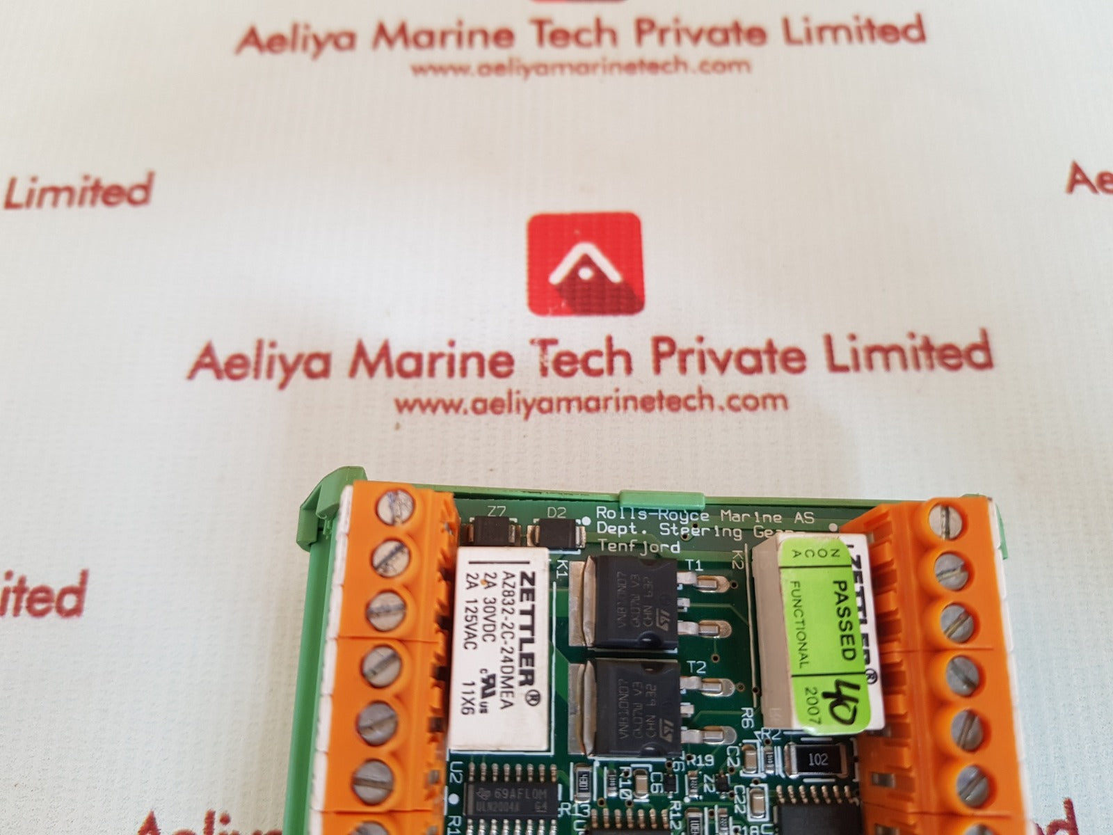 Rolls-royce 5880-pc1028 rev.c servo screw tube driver board dept. steering gear