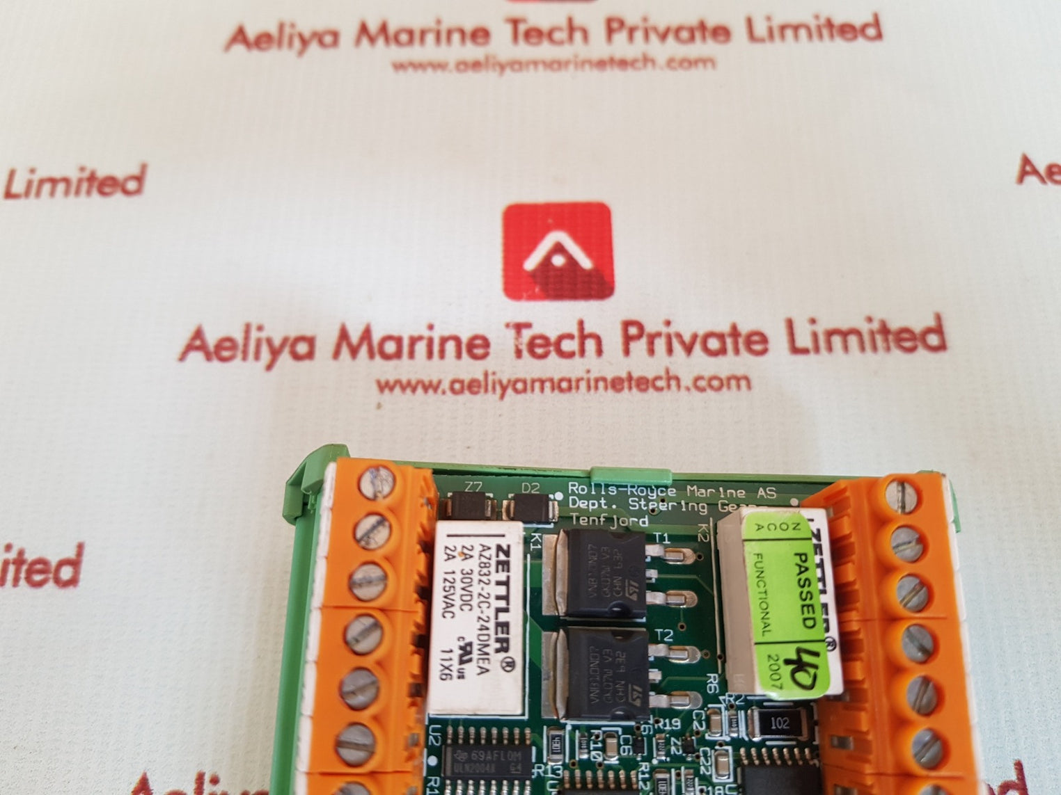 Rolls-royce 5880-pc1028 rev.c servo screw tube driver board dept. steering gear