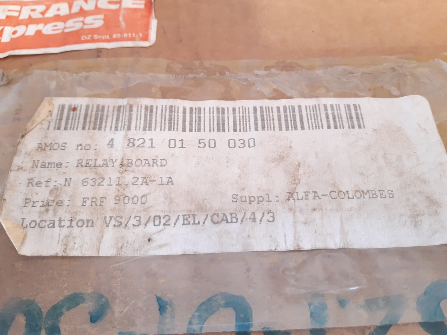 Alfa colombes 63211.2a relay board 