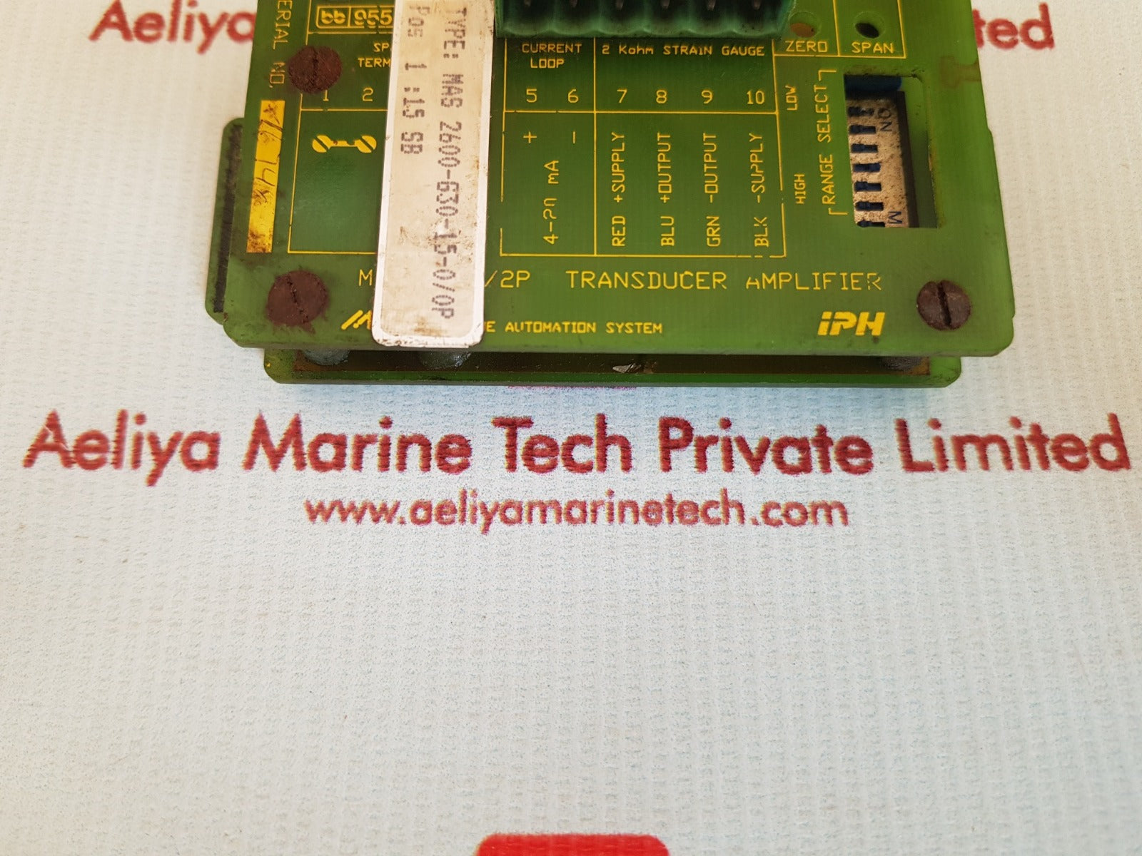Iph mas 2600-630-15-0/0p transducer amplifier