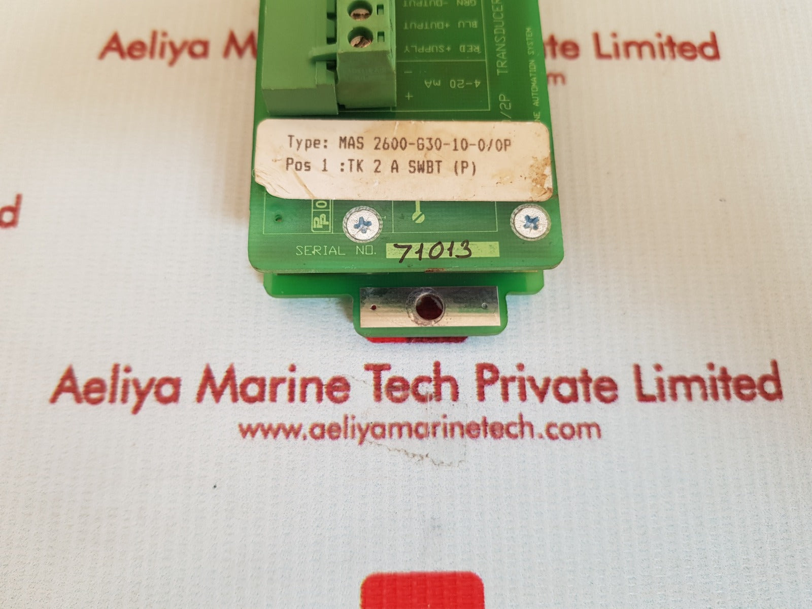 Iph mas 2600-630-10-0/0p transducer amplifier
