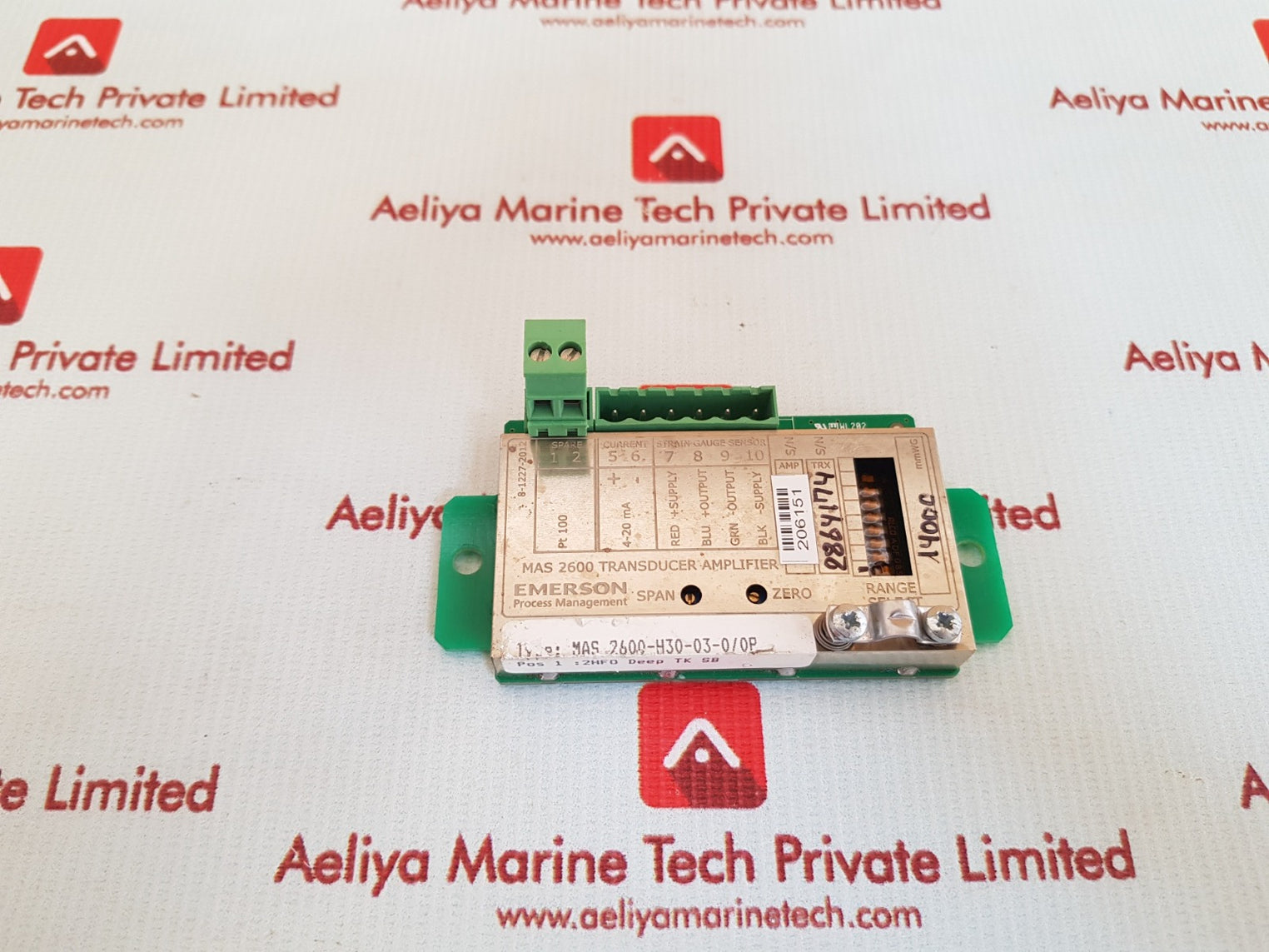 Emerson mas 2600 transducer amplifier mas 2600-h30-03-0/0p