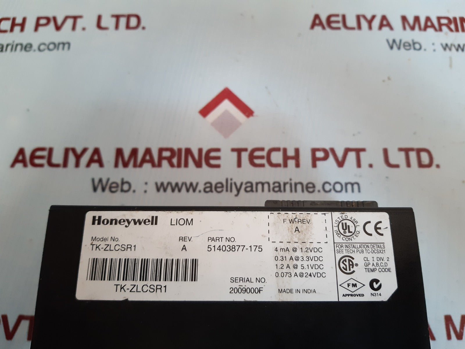 Honeywell tk-zlcsr1 plc module 51403877-175