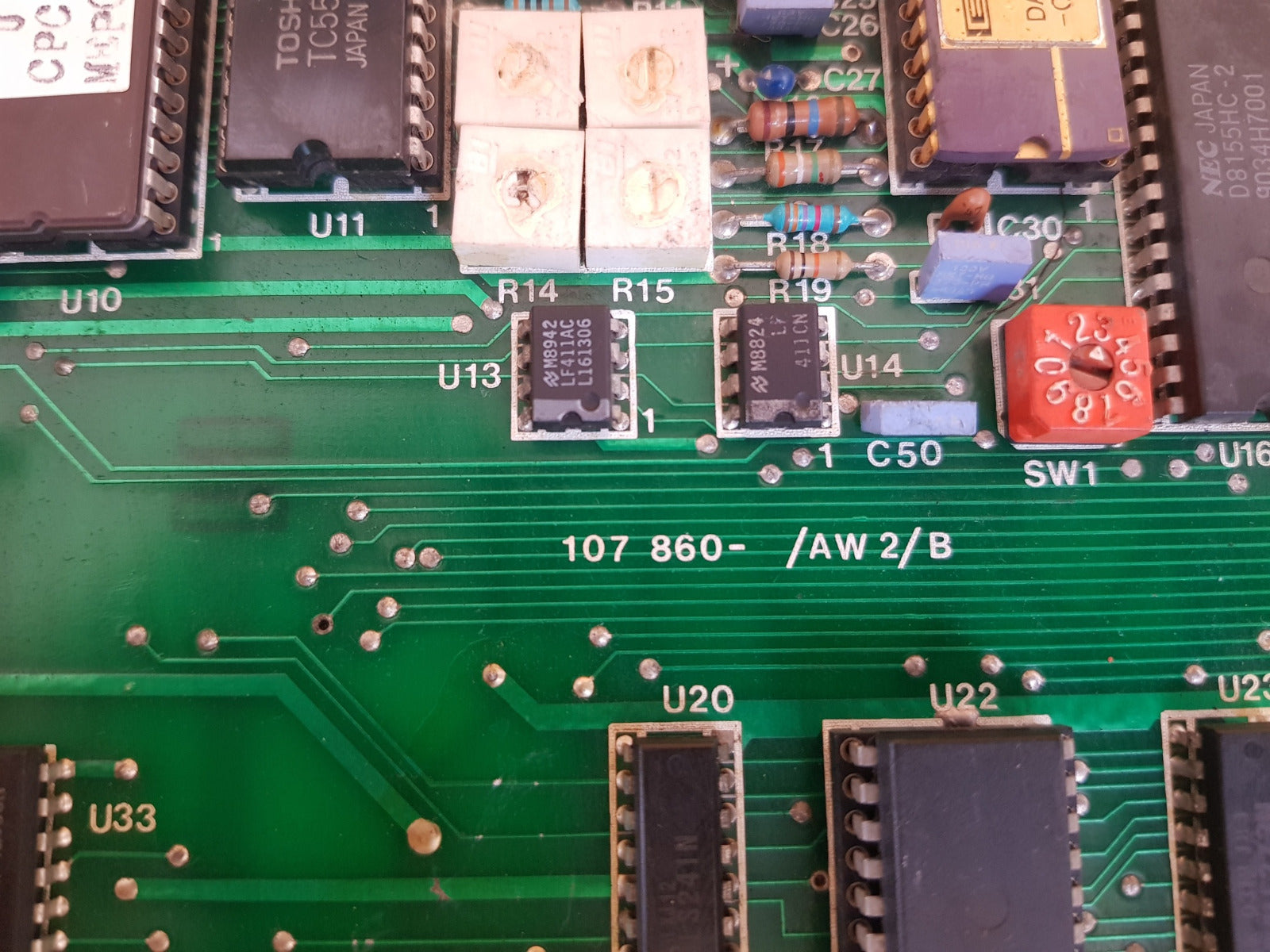 107 859/aw1c/b Pcb card 107 860-/aw2/b