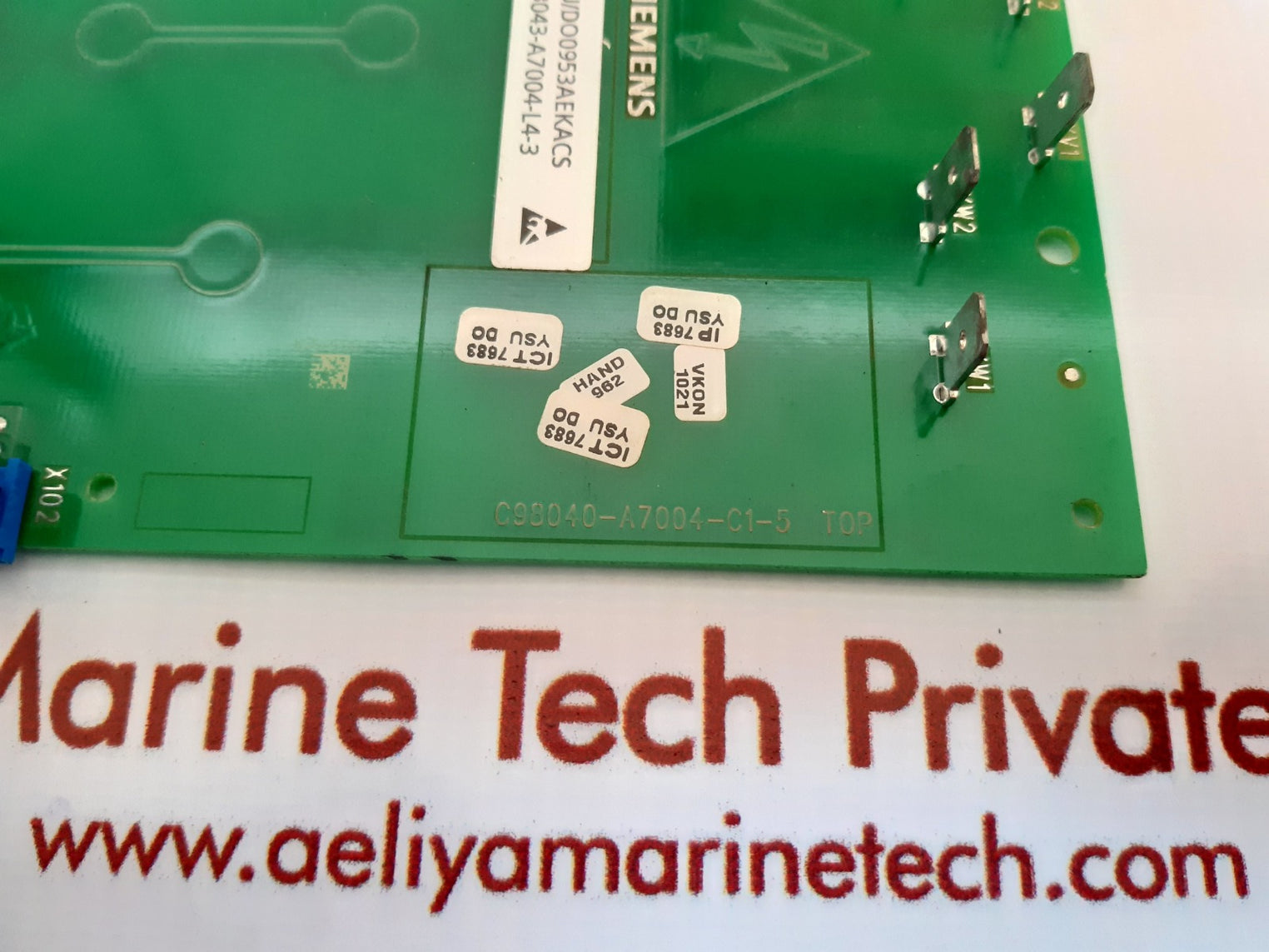 Siemens c98043-a7004-l4-3 pcb card c98040-a7004-c1-5 used