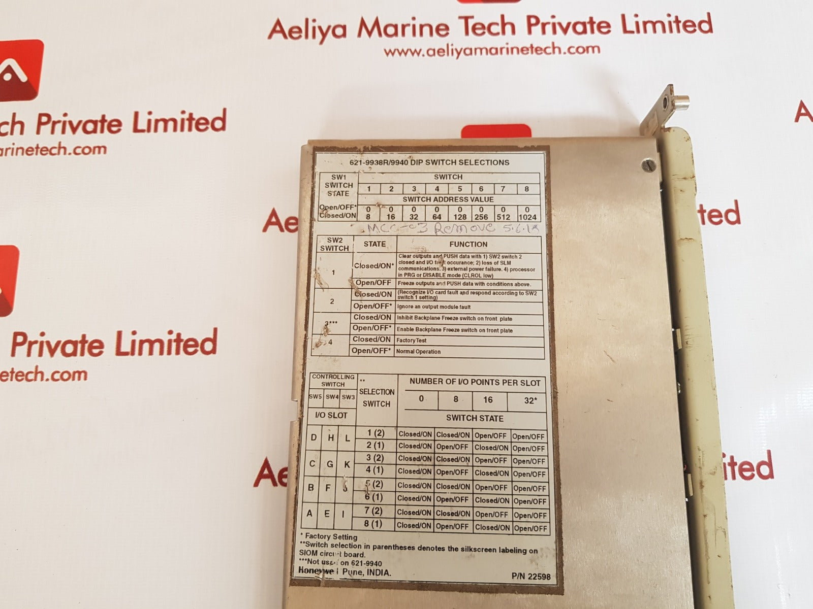 Honeywell 621-9938r serial i/o module 621-9938r/9940 