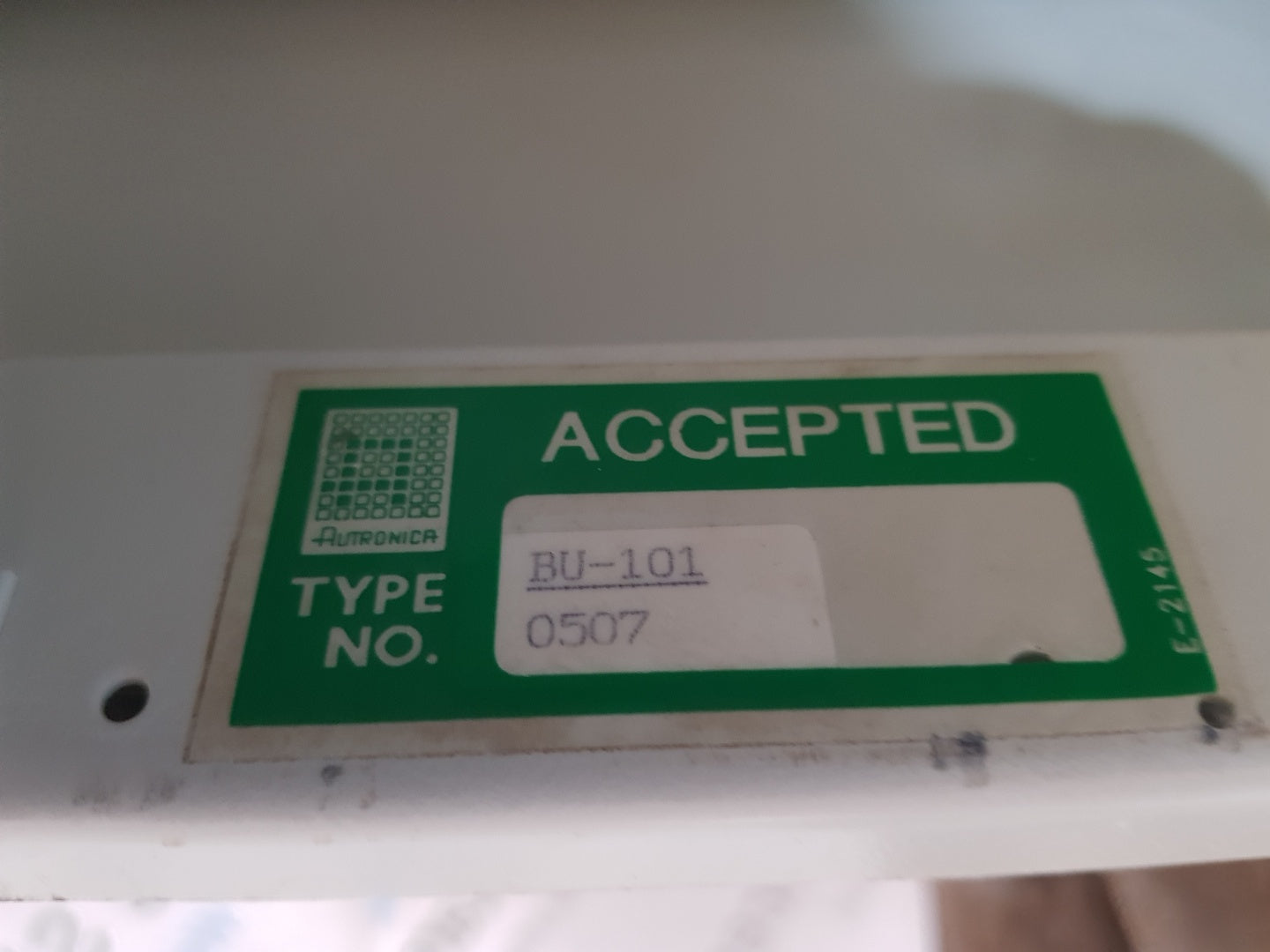 Autronica bu-101 fire alarm panel