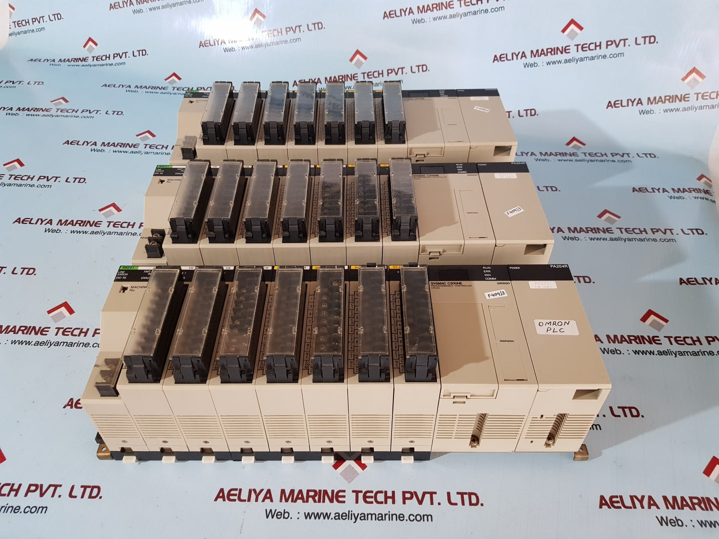 Omron sysmac c200he,rm201,ia122,oc222,oc224,pa204r module rack