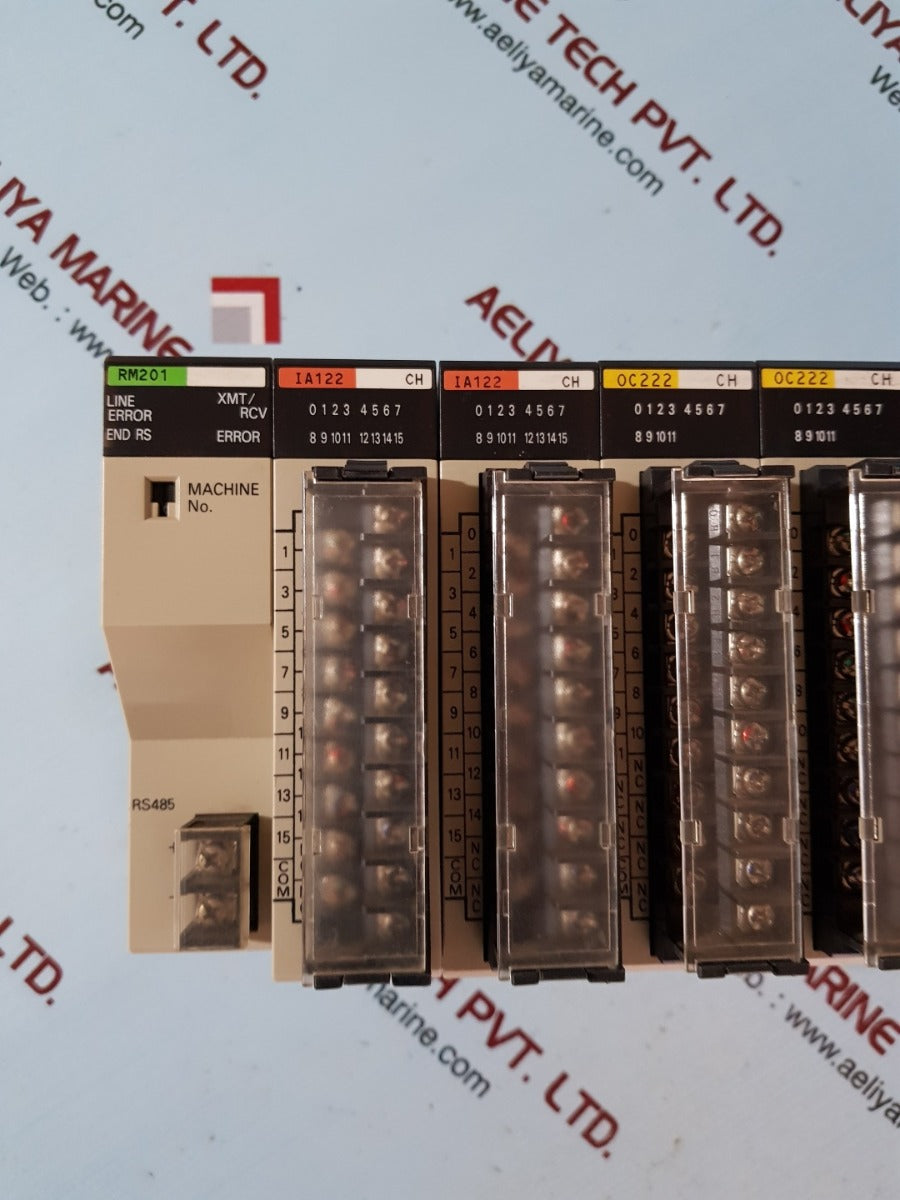 Omron sysmac c200he,rm201,ia122,oc222,oc224,pa204r module rack