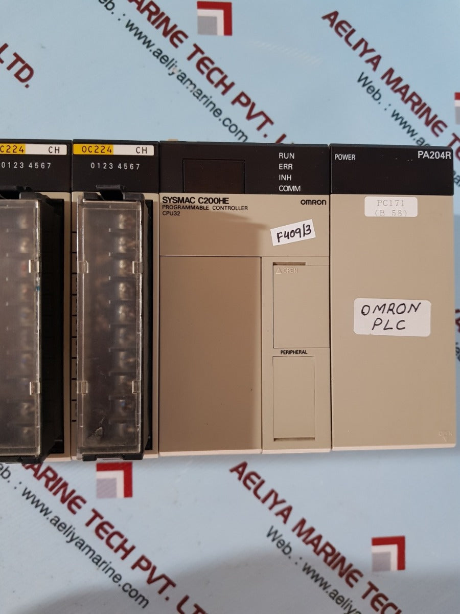 Omron sysmac c200he,rm201,ia122,oc222,oc224,pa204r module rack