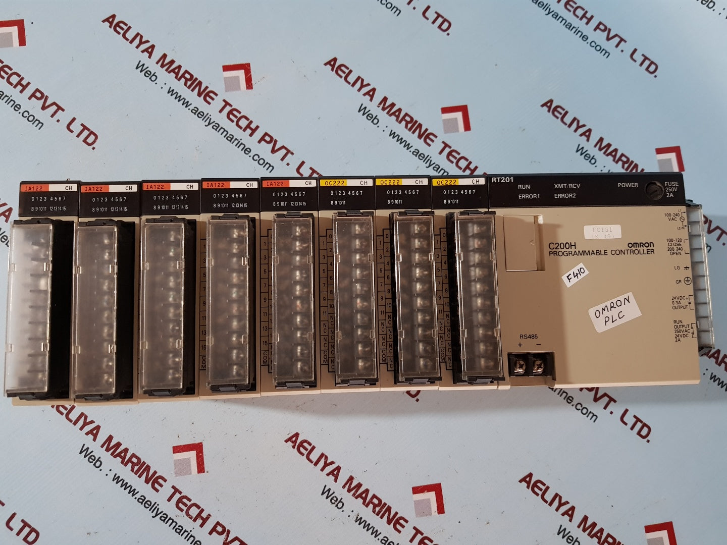 Omron c200h ,rt201,ia122,oc222 module rack 