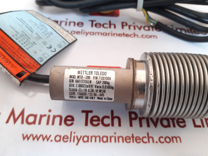 Mettler toledo mtb-200 load cell