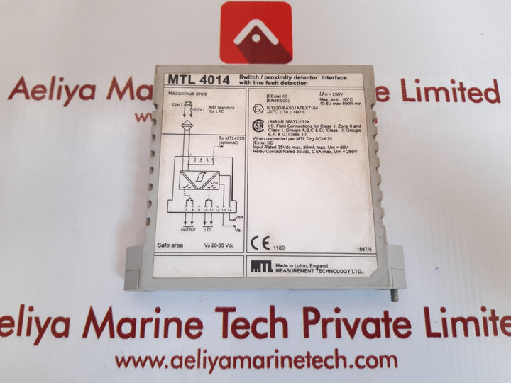 Measurement mtl4014 switch/proximity detector interface