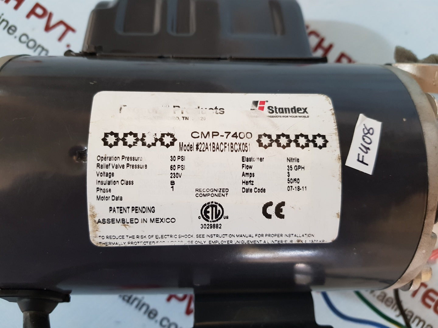 Standex cmp-7400 motor 22a1bacf1bcx051
