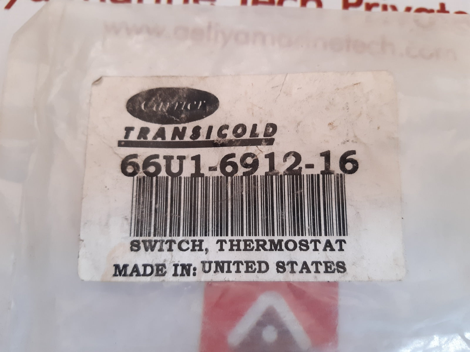 Carrier transicold 66u1-6912-16 thermostat switch