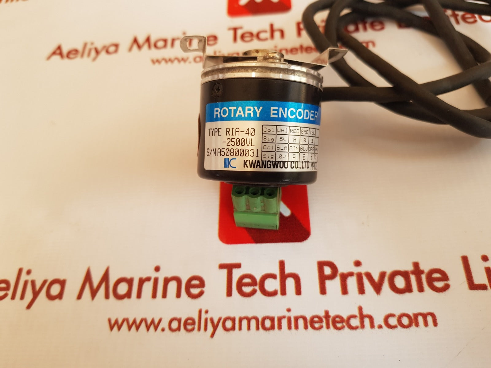 Kwangwoo ria-40-2500vl rotary encoder – Aeliya Marine Tech
