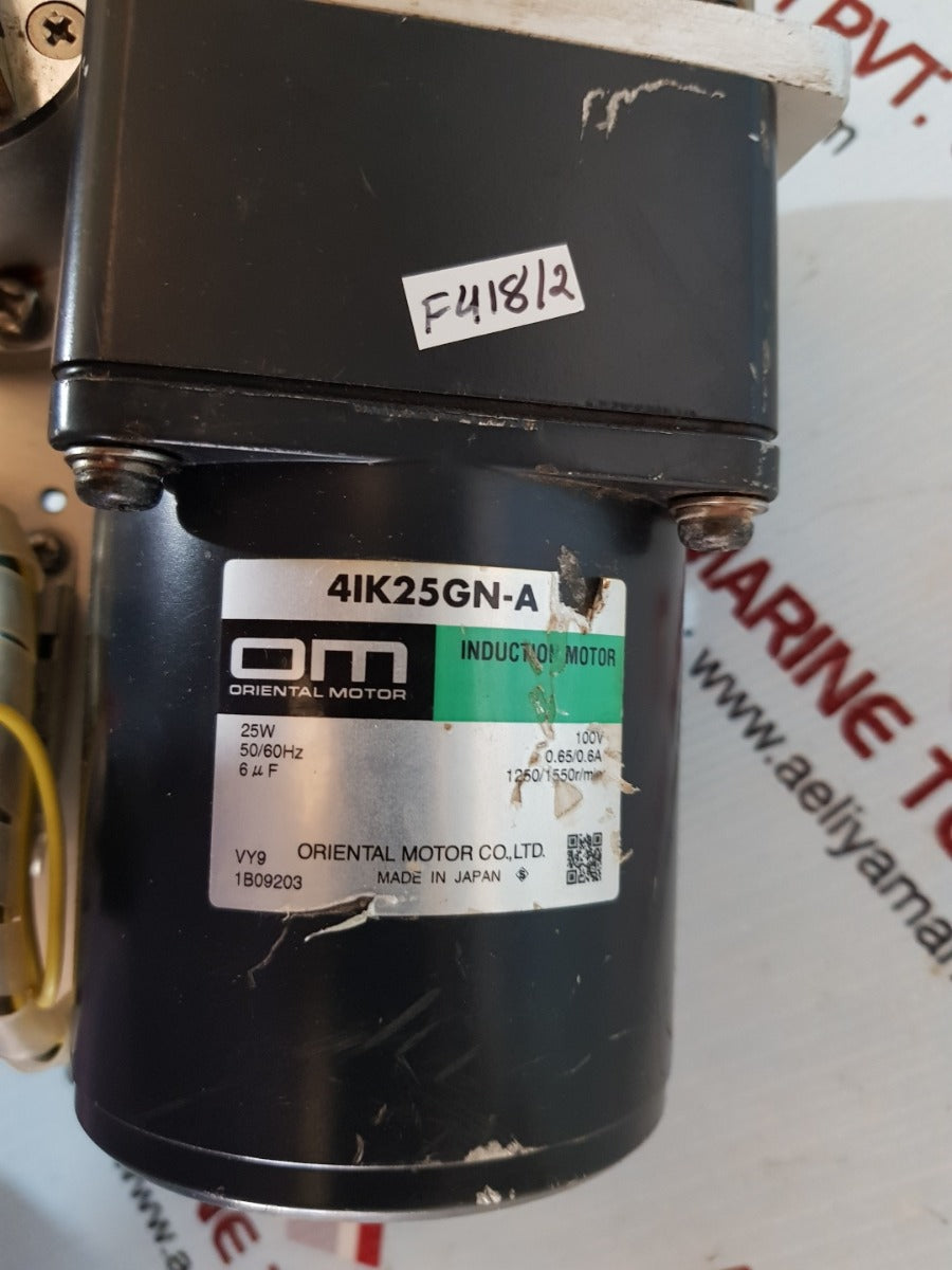 Oriental motor 4ik25gn-a induction motor with 4gn30k gear head