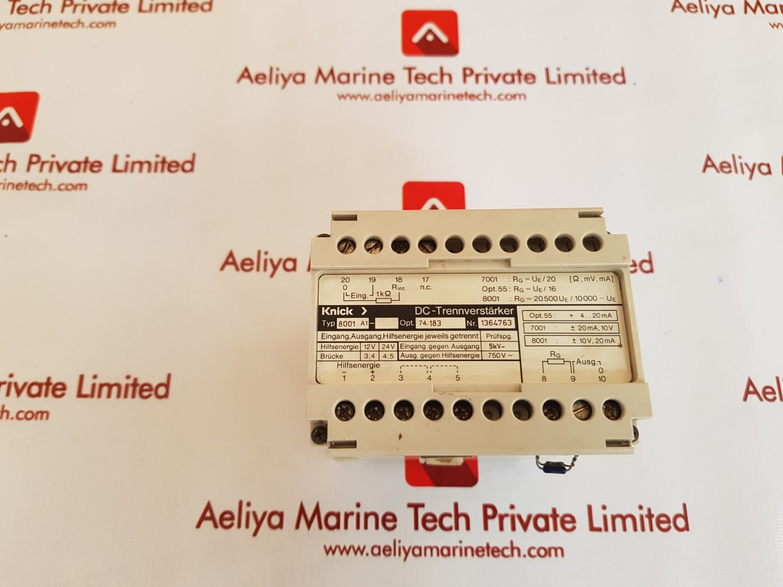 Knick 8001a1 dc isolation amplifier 