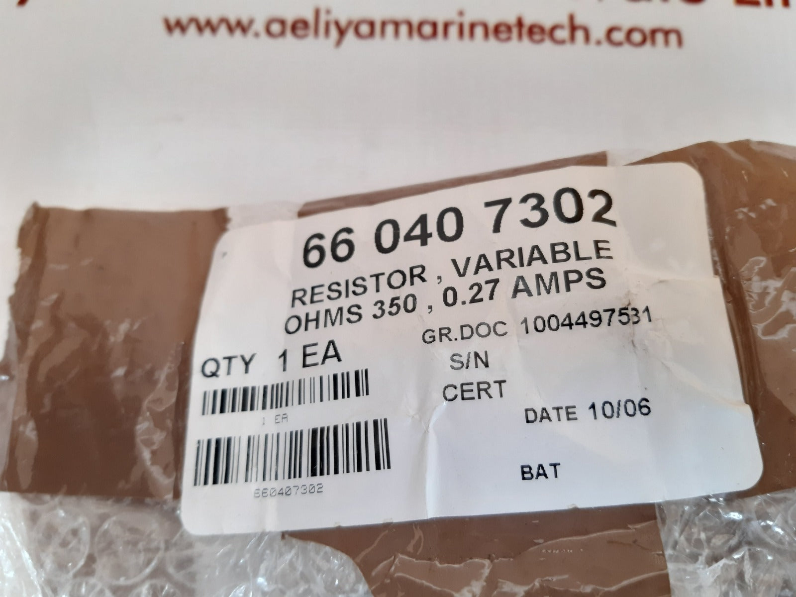 Japan resistor apr25 350r k 0638