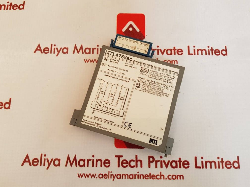 Measurement technology mtl4755ac shunt-diode safety barrier