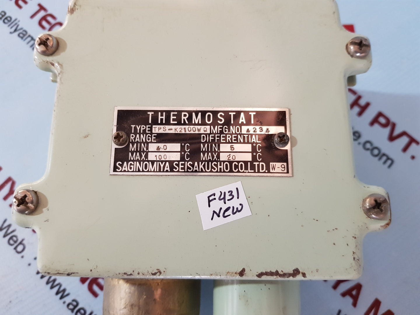 Saginomiya tps-k2100wq temperature controls