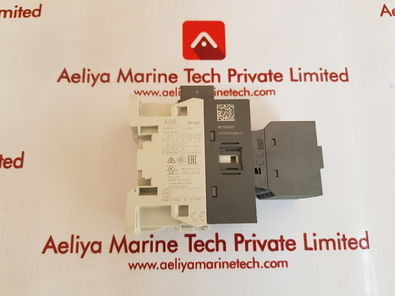 Abb nf44e-13 relay 100-250v50/60hz-dc coil