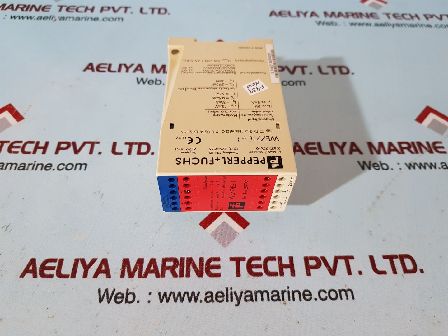 Pepperl+fuchs we77/ex-1 safely barrier 129197