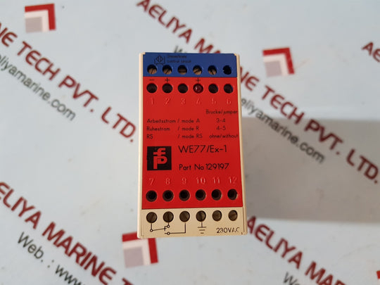Pepperl+fuchs we77/ex-1 safely barrier 129197
