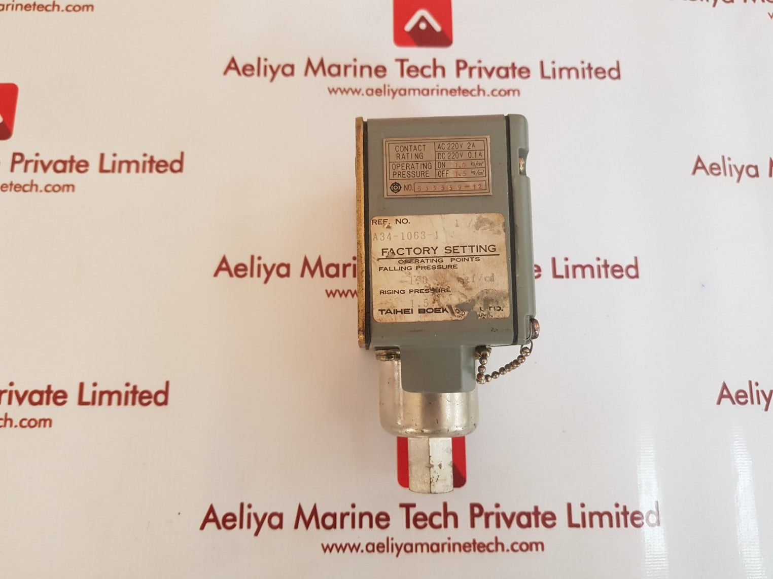 Square D class 9012 acw-5 pressure switch