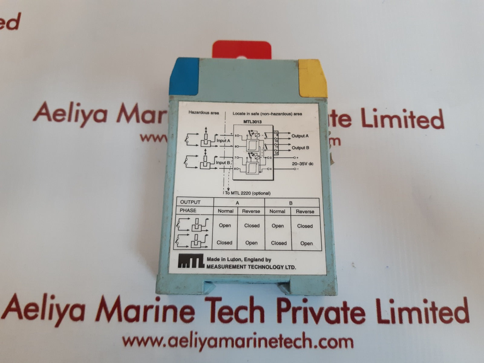 Measurement technology mtl 3013 2-channel switch/proximity detector relay