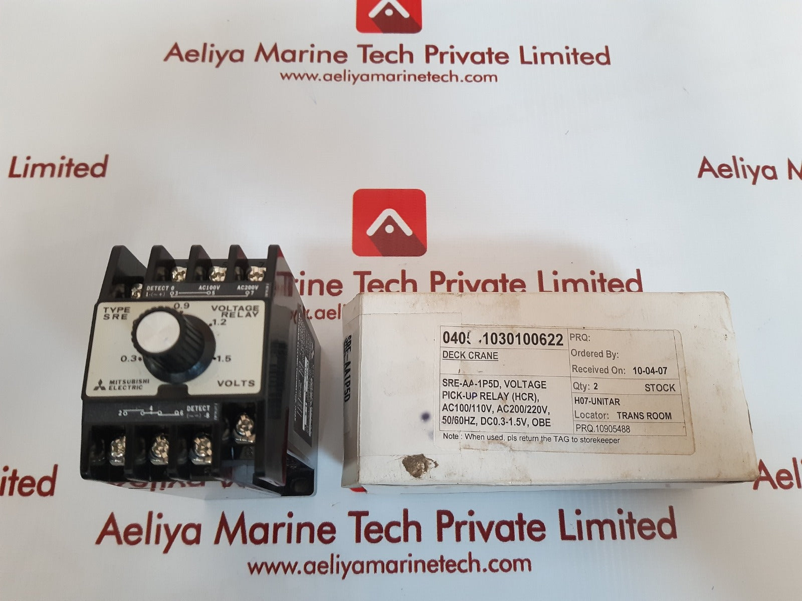 Mitsubishi electric sre-aa voltage relay ac100-110/200-220v