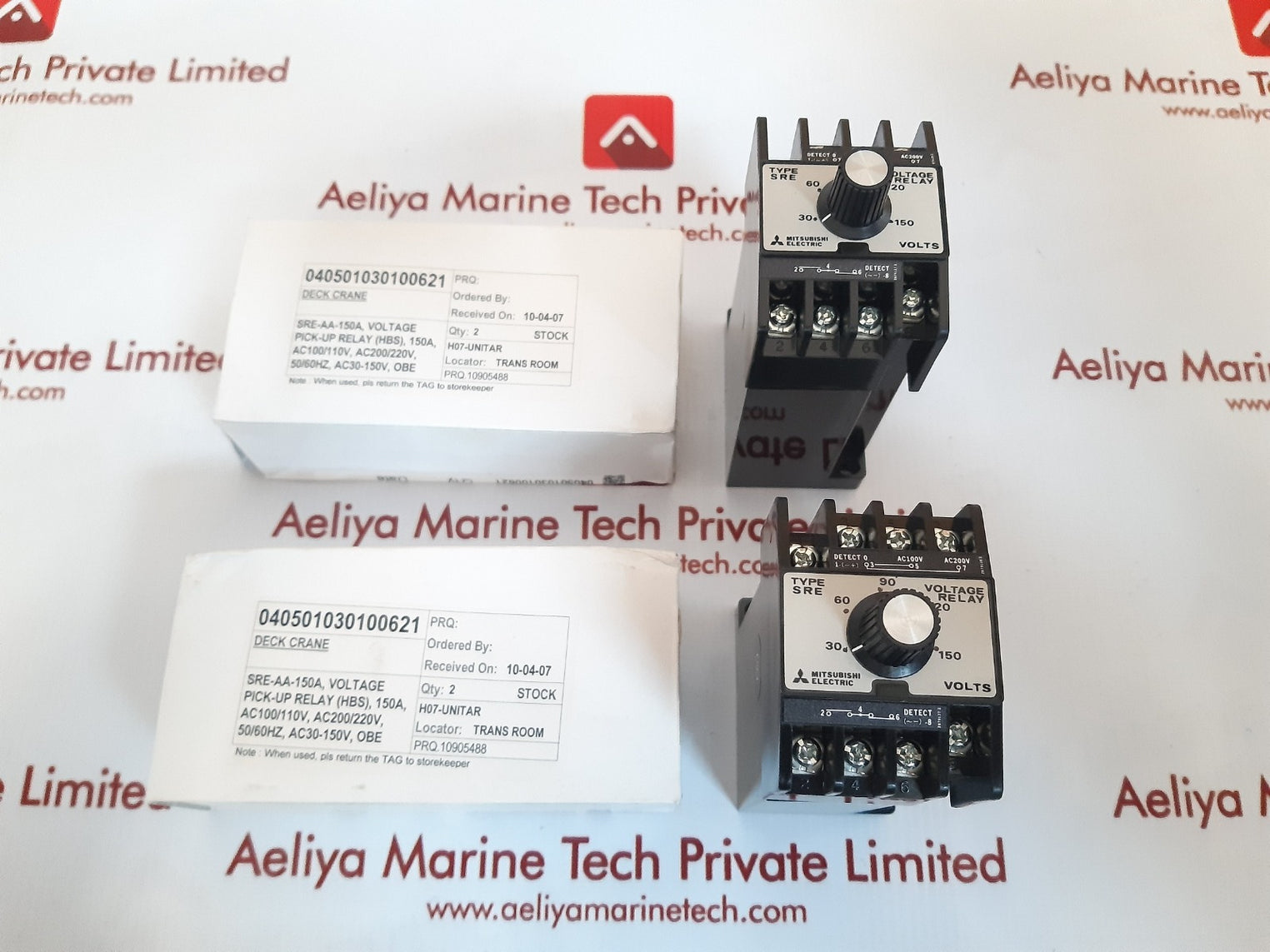 Mitsubishi electric sre-aa voltage relay 30 to 150