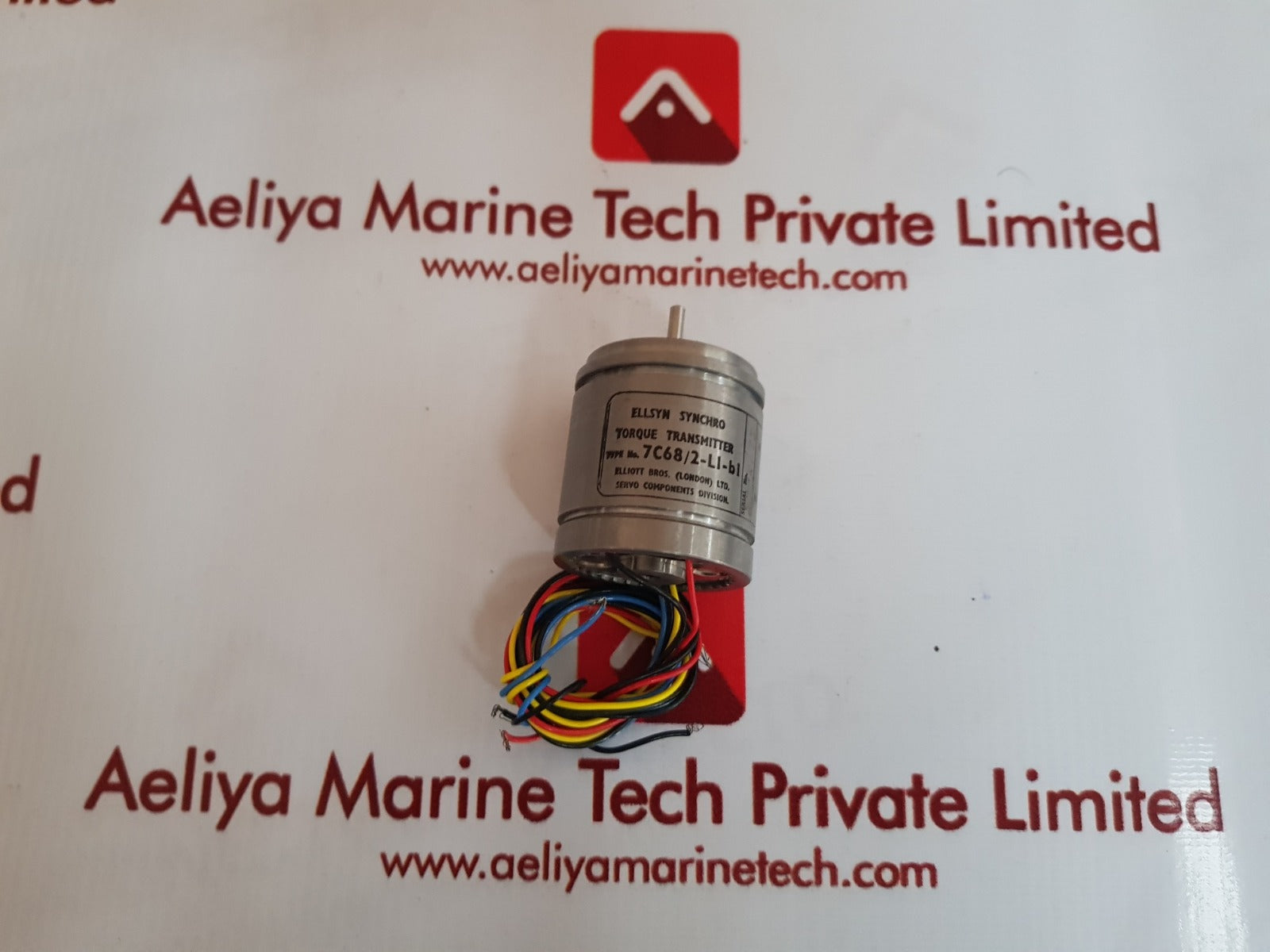 Elliott 7c68/2-li-bi ellsyn synchro torque transmitter Used 