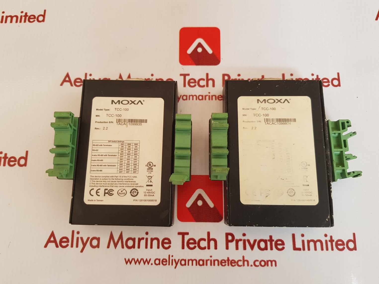 Moxa tcc-100 rs-232 to rs-422/485 converter Used