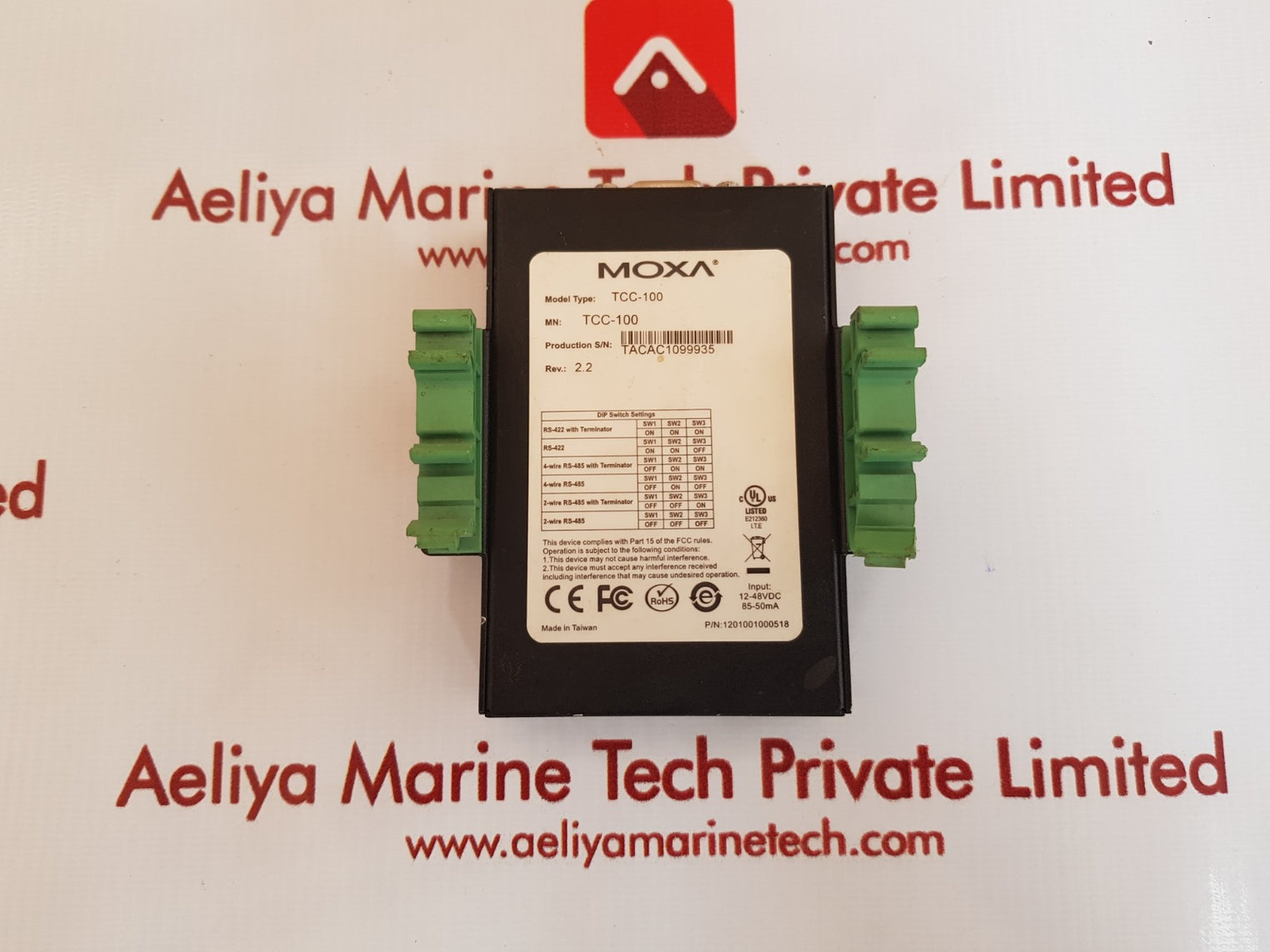 Moxa tcc-100 rs-232 to rs-422/485 converter Used