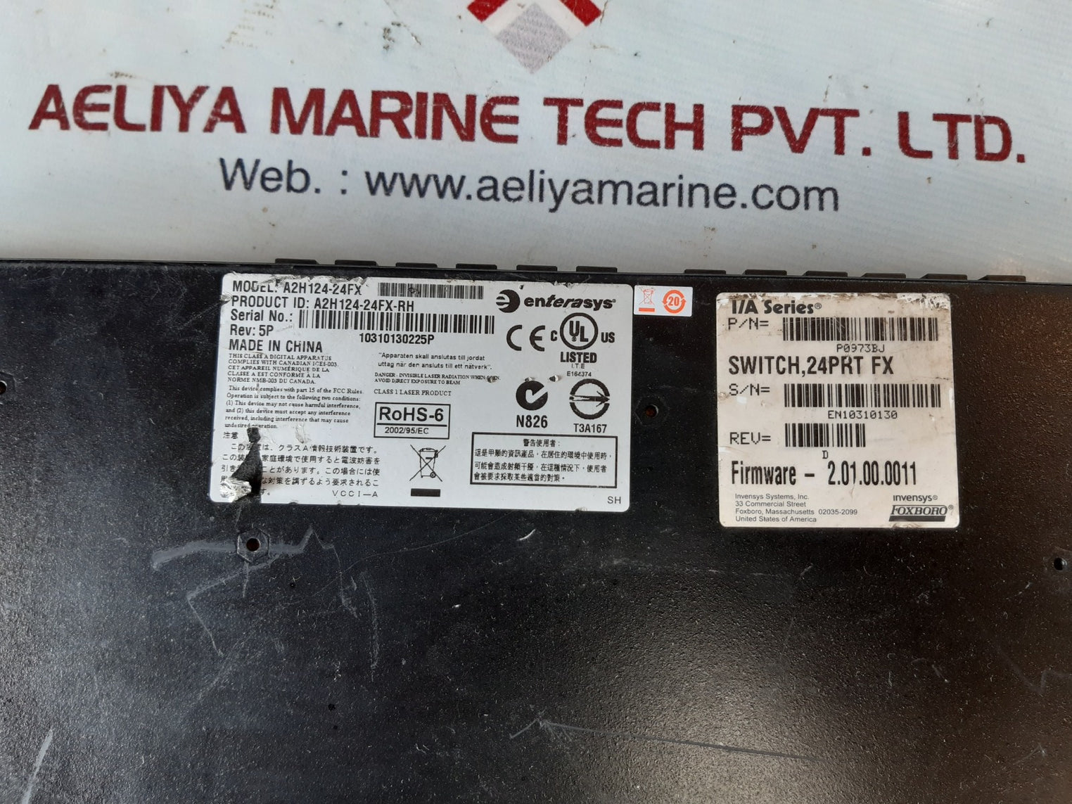 Enterasys a2h124-24fx ethernet switch a2h124-24fx-rh