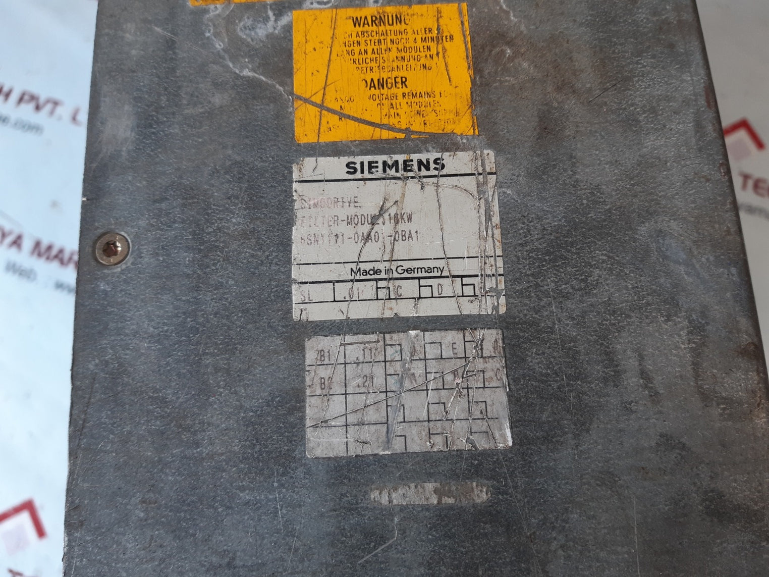 Siemens 6sn1111-0aa01-0ba1 simodrive filter-modul 16kw 