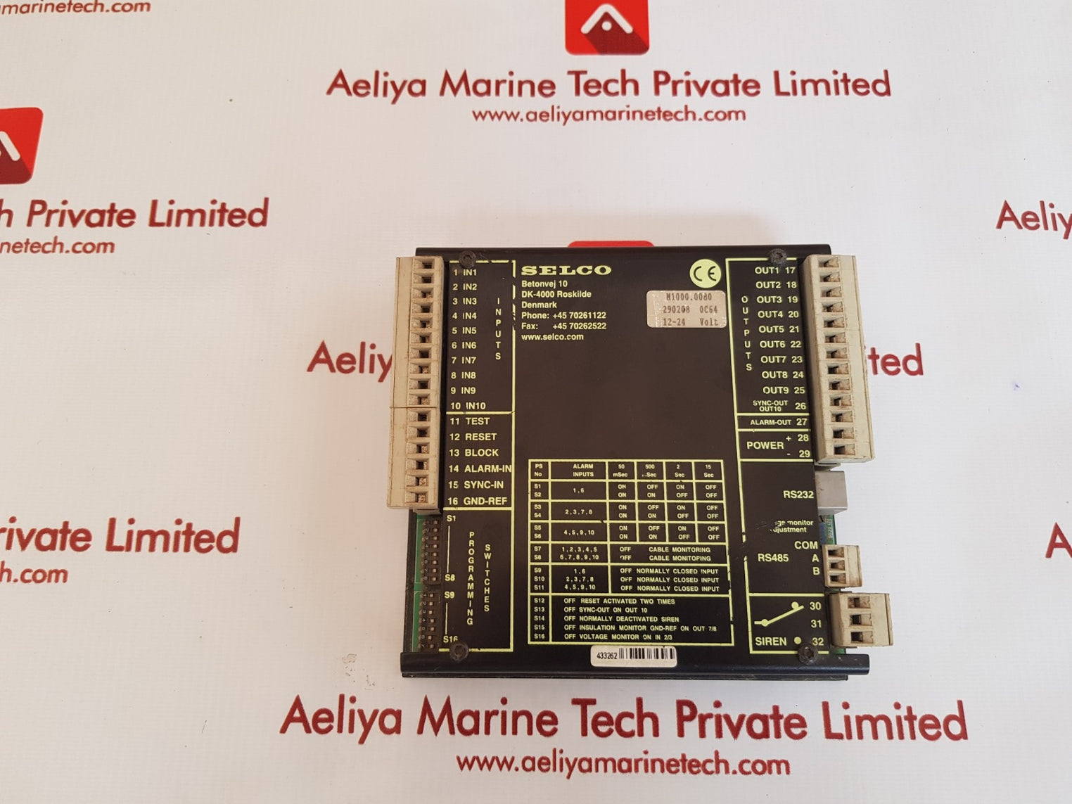 Selco m1000.0080 alarm monitor