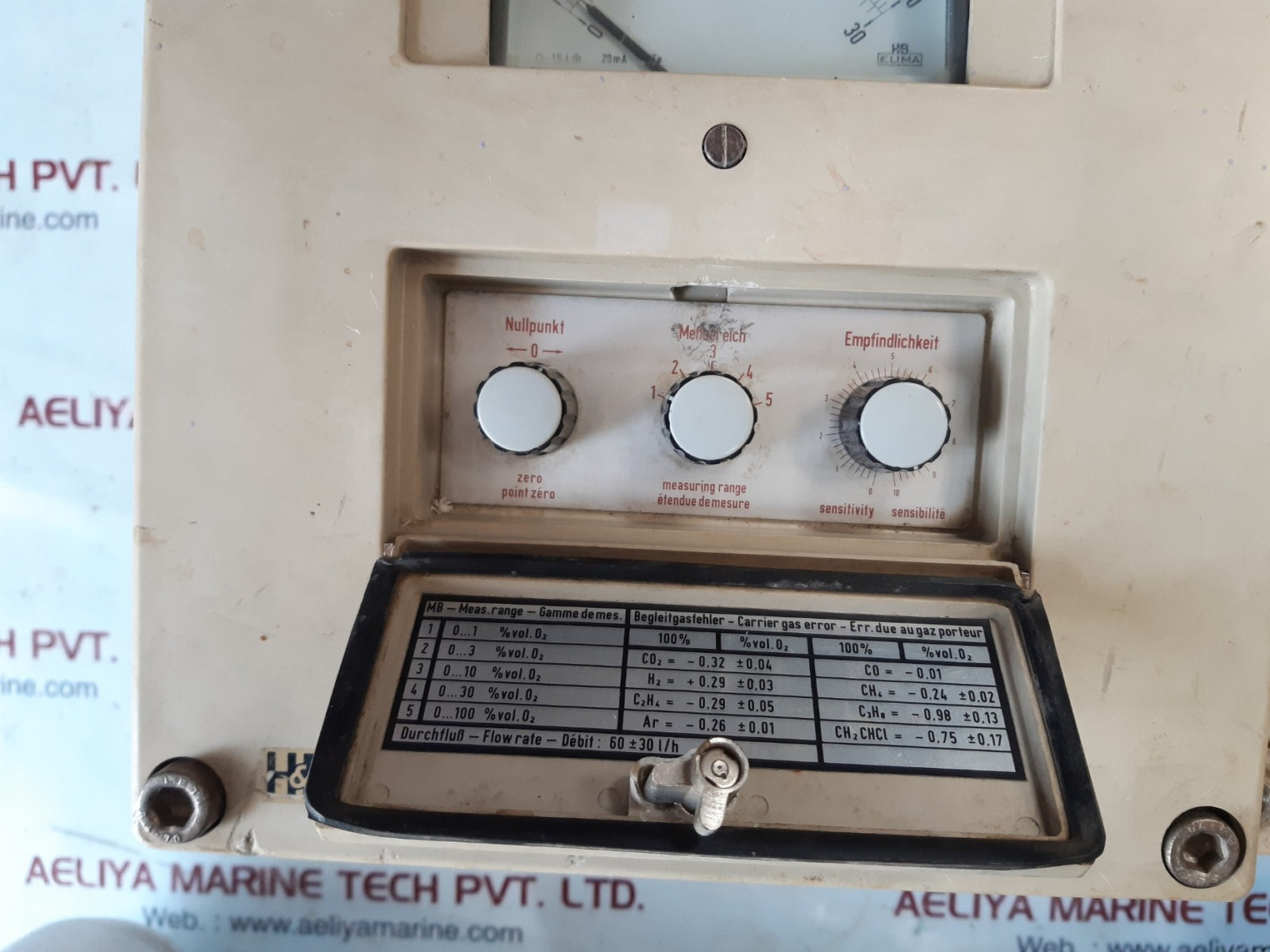 Hartmann & braun magnos 3 gasanalysator 