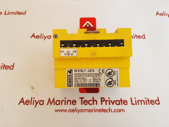 Bender a-isometer ir470ly-4013 insulation monitoring device