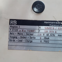 Hartmann & braun magnos 3 gasanalysator 