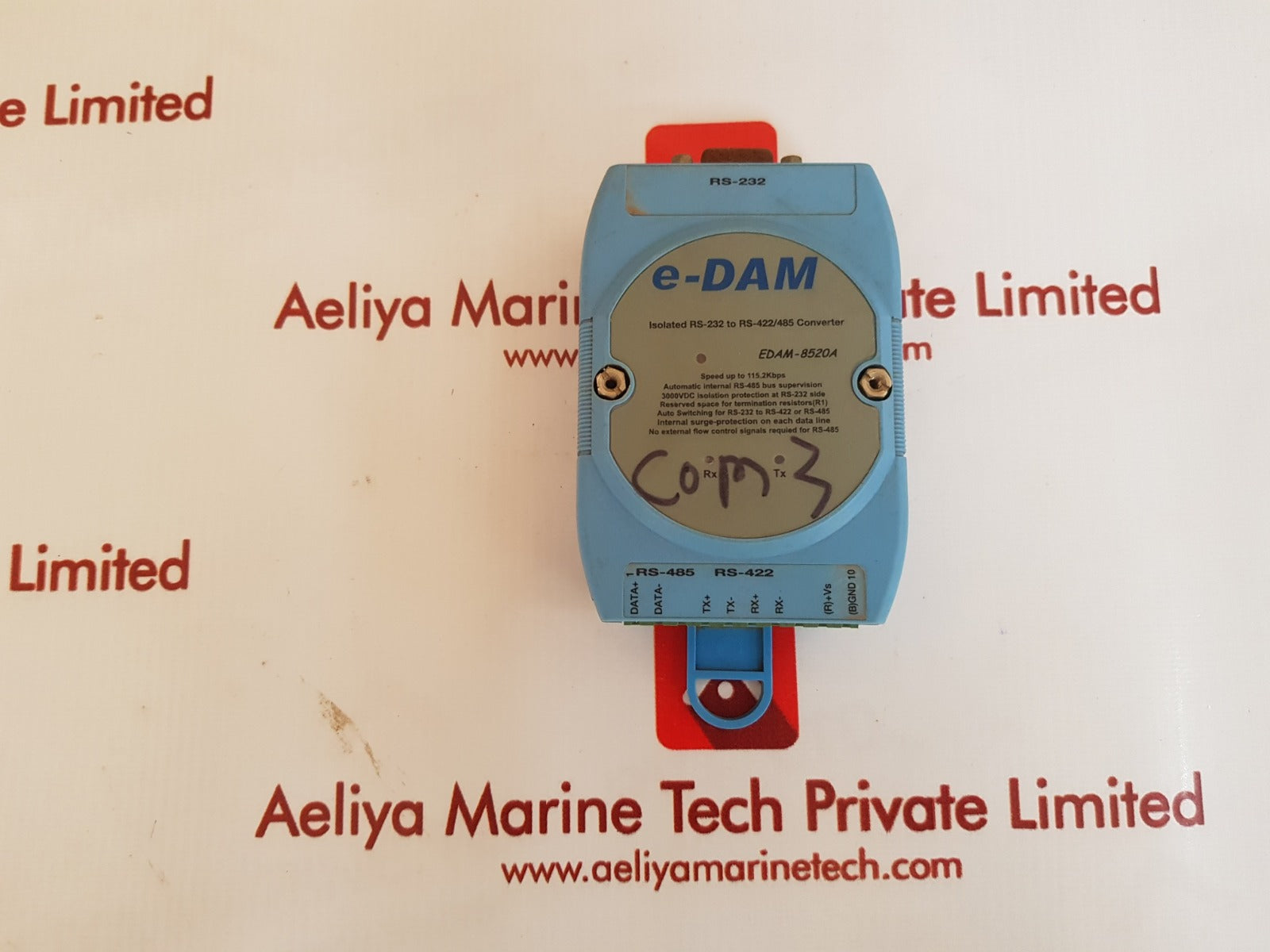 E-dam isolated rs-232 to rs-422/485 converter edam-8520a