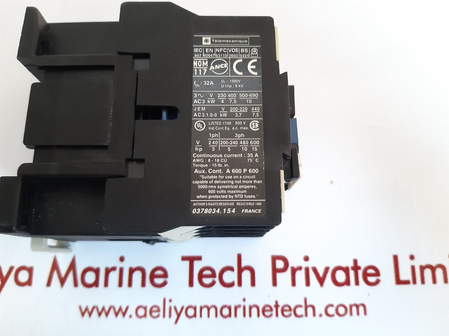 Telemecanique lc1 d18 01 contactor 220-230v 50hz /220-240v 60hz