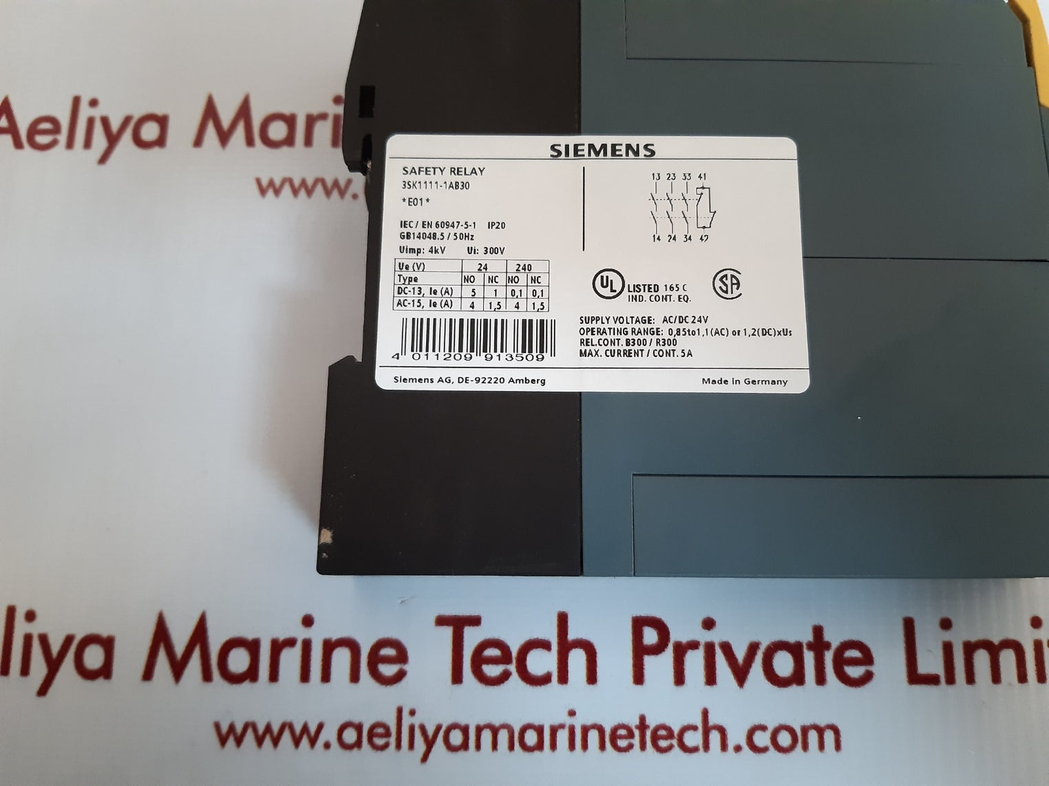 siemens 3sk1111-1ab30 safety relay