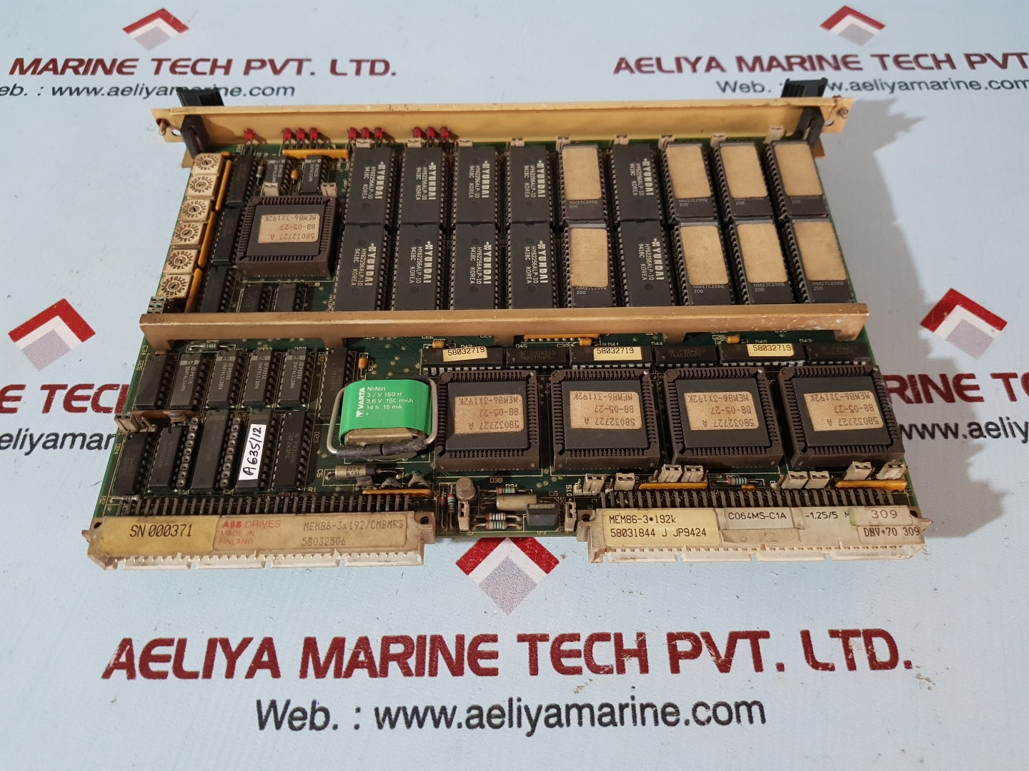 Abb mem86-3x192k memory board module mem86-3x192/cmbmr3