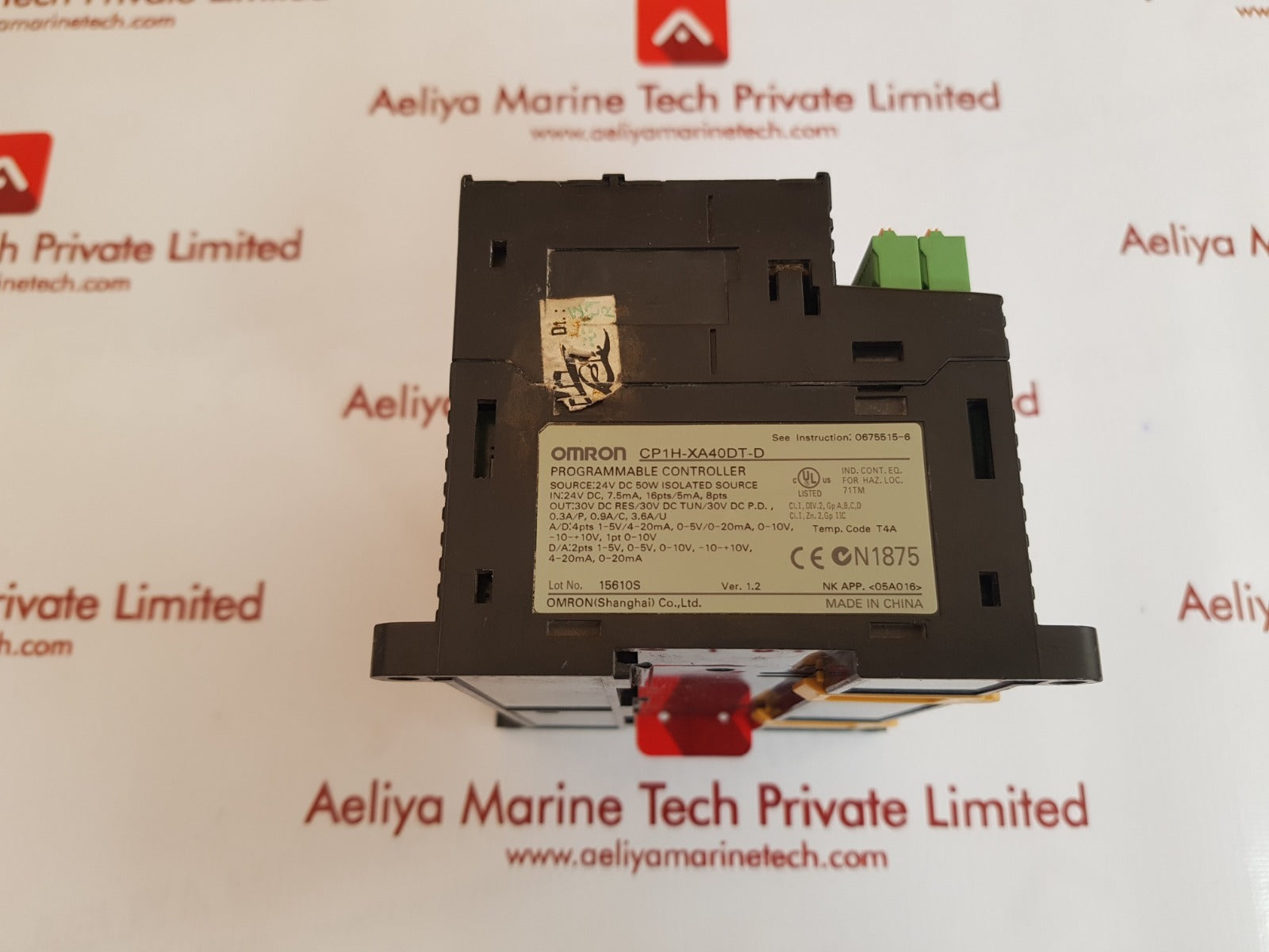 Omron cp1h-xa40dt-d programmable controller Used