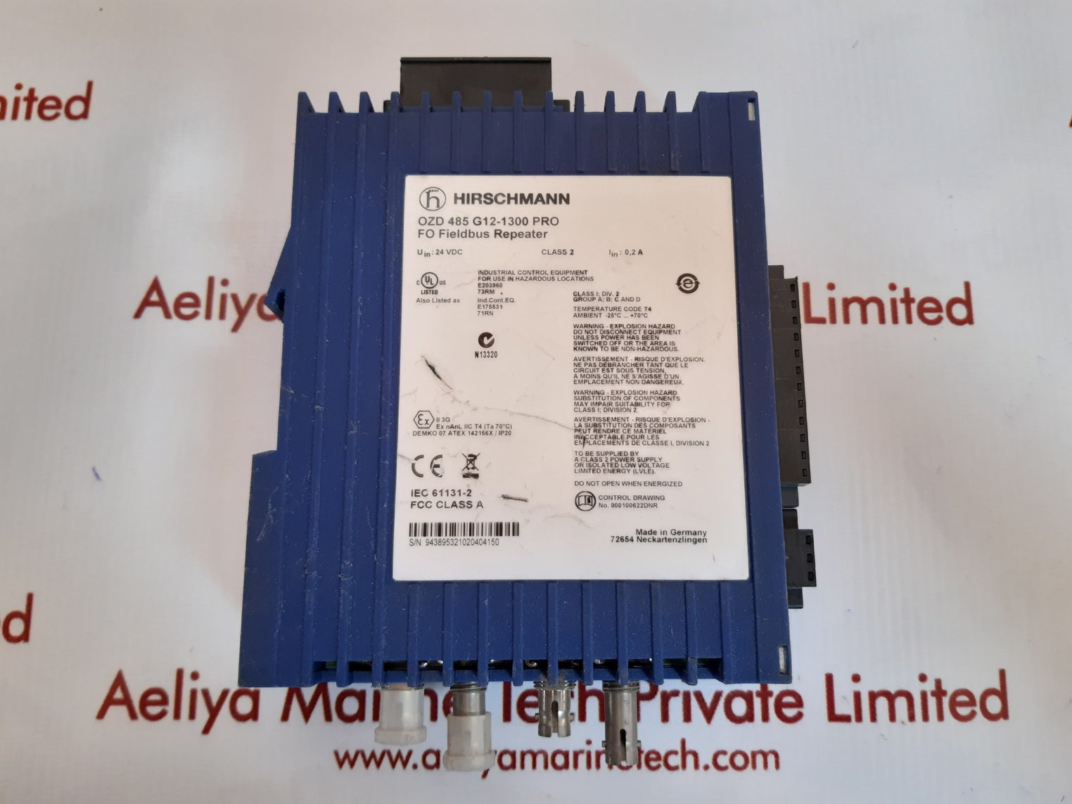 Hirschmann ozd 485 g12-1300 pro fo fieldbus repeater